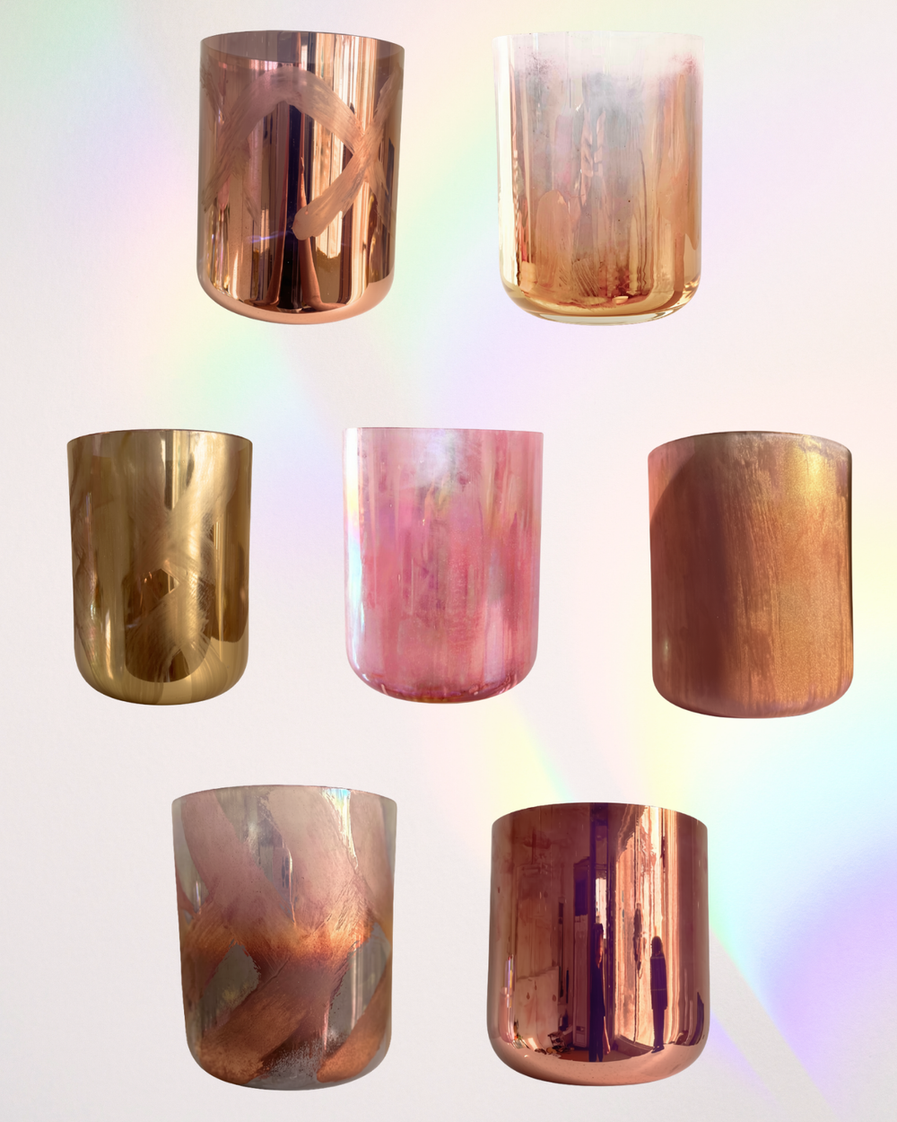 7 Bowl Sacred Gold Chakra Set