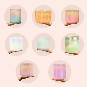 The GLOW 8 Bowl Chakra Set