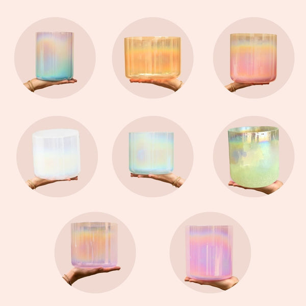 The GLOW 8 Bowl Chakra Set