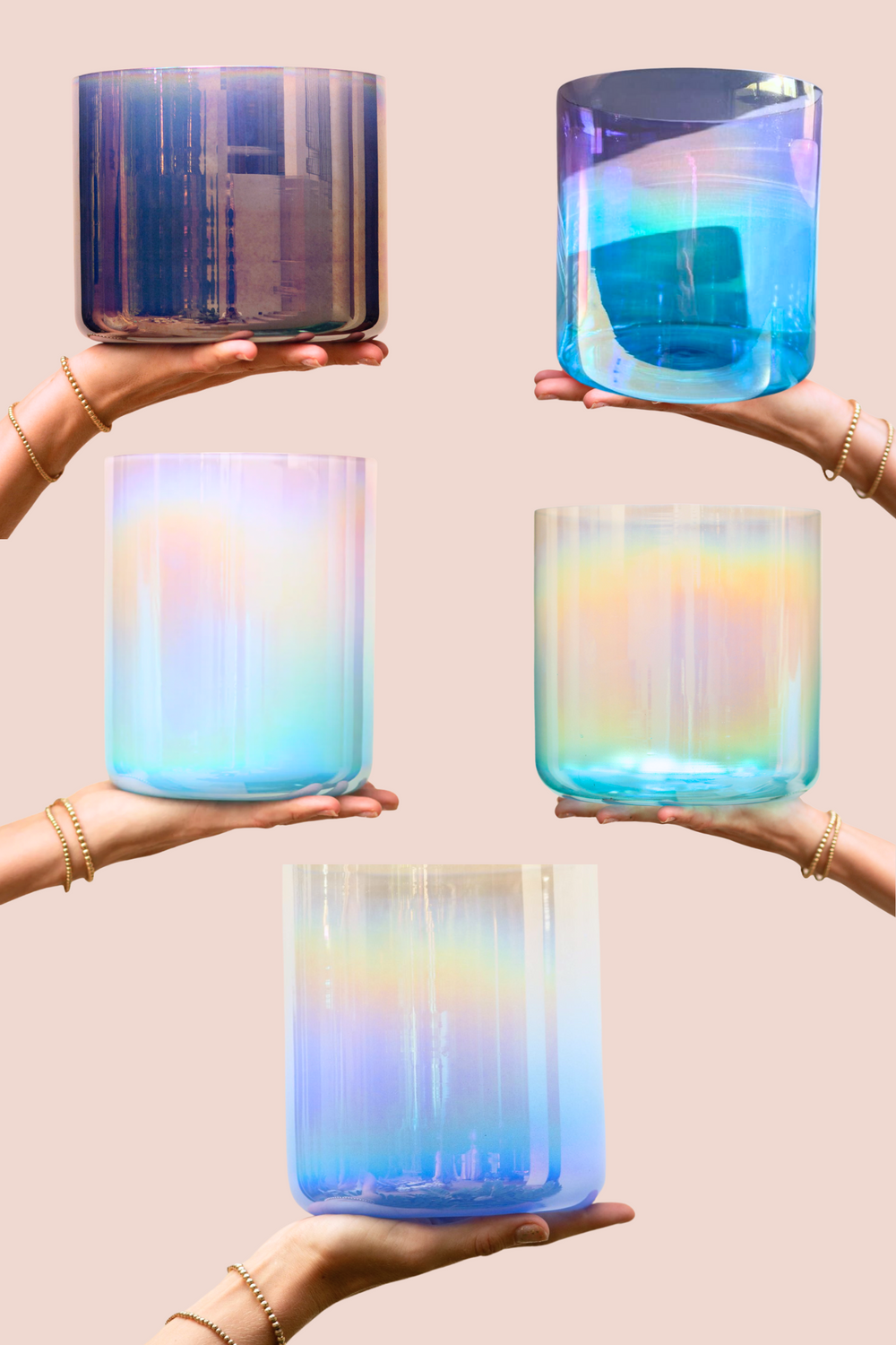 Ocean Harmony 5 Bowl Endocrine Set (# Notes)
