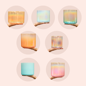 Sunset Ocean 7 Bowl Chakra Set